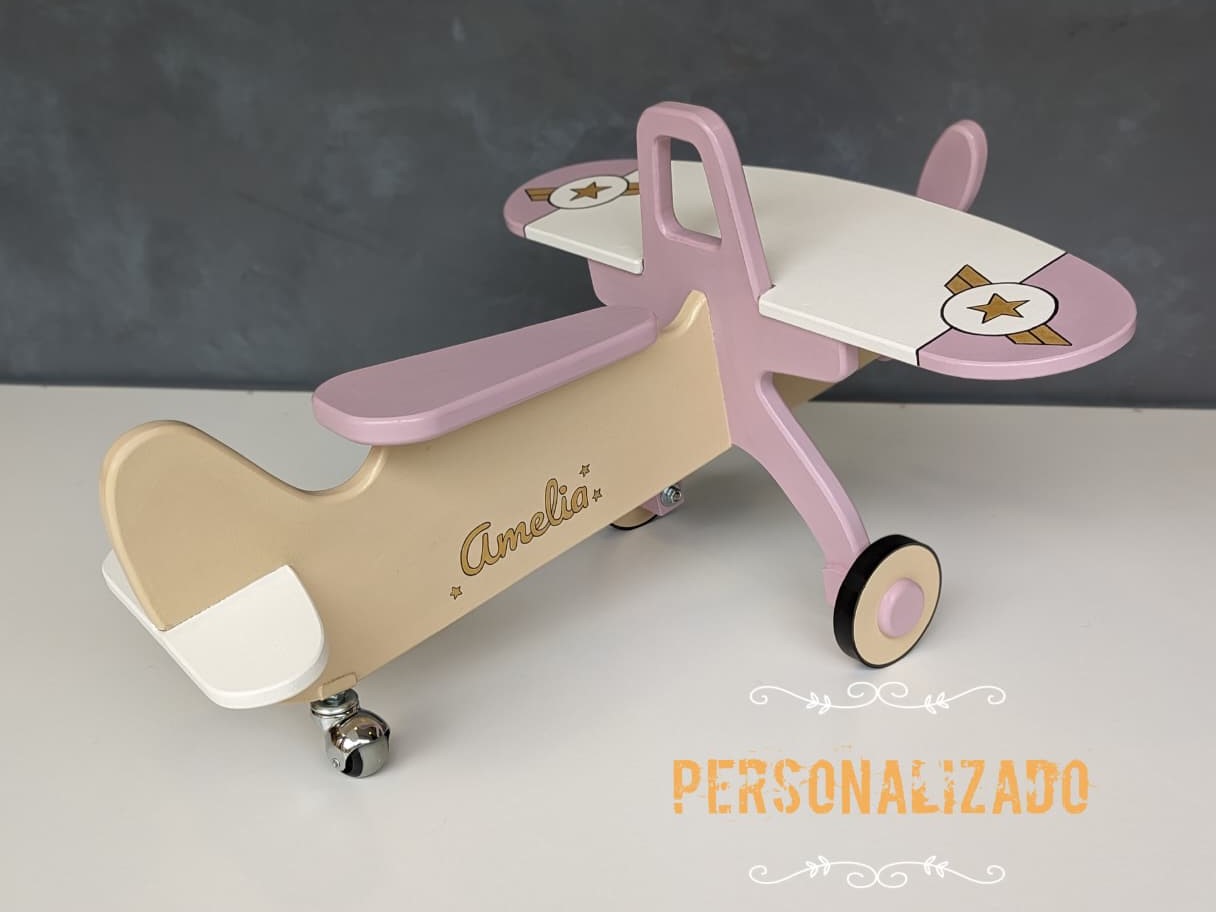 Avion pata pata de madera